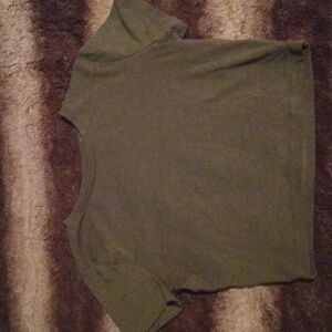 Green navy crop (juniors)